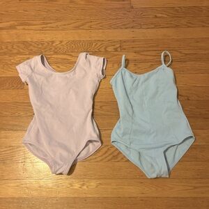Set of pastel girls leotards-fits approx ages 5-7